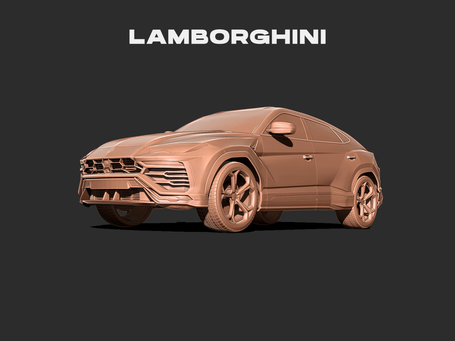 Lambo Urus 3D print model 3D Print Model .c4d .max .obj .3ds .fbx .stl .blend 