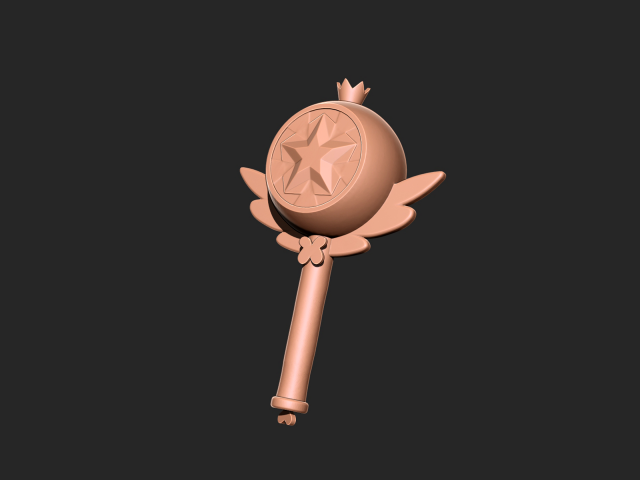 Star Vs The Forces Of Evil Wand Modelo de impresión 3D .c4d .max .obj .3ds .fbx .stl .blend 