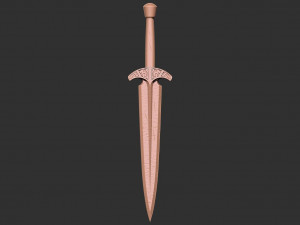 Skyrim - Steel Dagger 3D Print model 3D-Druckmodell