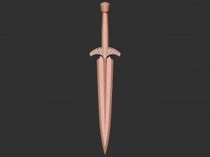 Skyrim - Modello di stampa 3D del pugnale d'acciaio Modello di stampa 3D