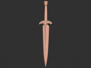 Skyrim - Steel Dagger 3D Print model 3D 프린트 모델