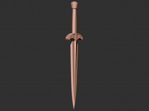 Skyrim - Steel Dagger 3D Print model 3D 프린트 모델