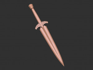 Skyrim - Steel Dagger 3D Print model 3D 프린트 모델
