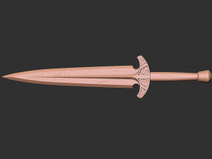 Skyrim - Steel Dagger 3D Print model 3D 프린트 모델