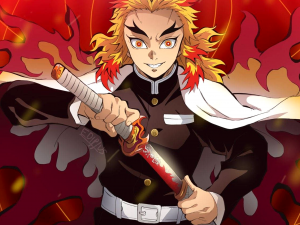 Katana Rengoku Demon slayer - 3D print model Modelo de Impressão 3D
