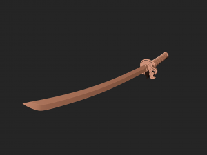 Katana Rengoku Demon slayer - 3D print model Modelo de Impressão 3D