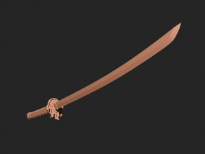 Katana Rengoku Demon slayer - 3D print model Modelo de Impressão 3D