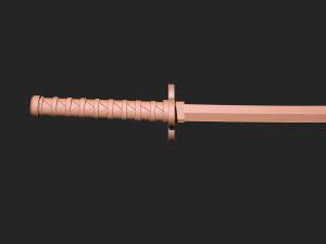 Katana Zenitsu Demon slayer - 3D print model 3D-printmodel
