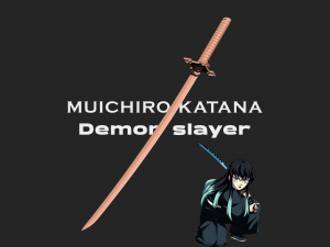 Muichiro katana Demon slayer Modèles 3D en vedette