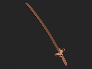 Muichiro katana Demon slayer 3D Print Model