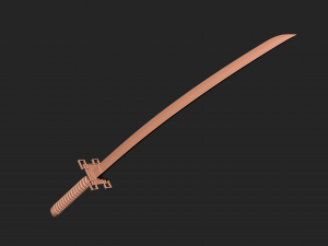 Muichiro katana Demon slayer Modèles 3D en vedette