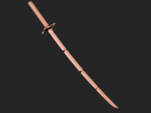 Muichiro katana Demon slayer Modèles 3D en vedette