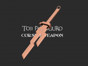 Toji Fushiguro Weapon Inverted Spear of Heaven Modèles 3D en vedette