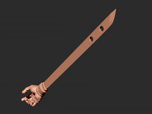 Shigemo Hand Sword - Jujutsu Kaisen Cosplay 3D Print Model