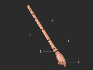 Shigemo Hand Sword - Jujutsu Kaisen Cosplay 3D Print Model