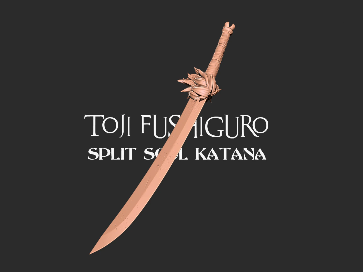 Split Soul Katana - Toji Fushiguro Jujutsu Kaisen 3D Print Model .c4d .max .obj .3ds .fbx .stl .blend