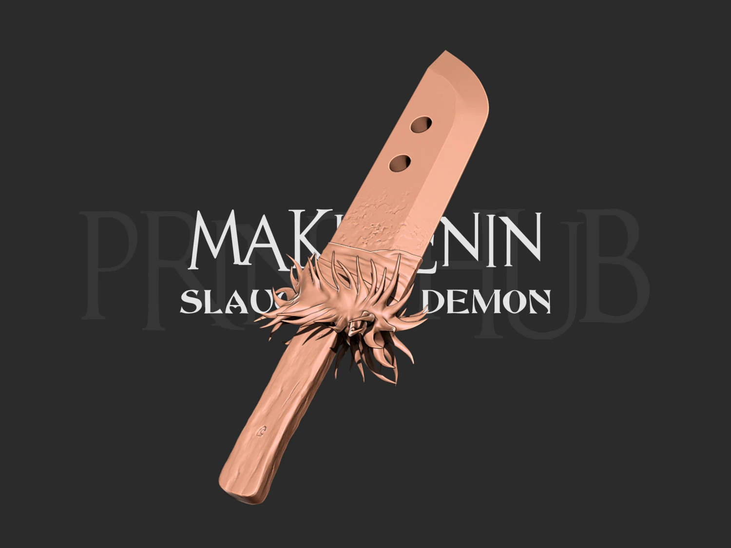 Slaughter Demon Blade - Maki Zenin Jujutsu Kaisen 3D Print Model .c4d .max .obj .3ds .fbx .stl .blend 