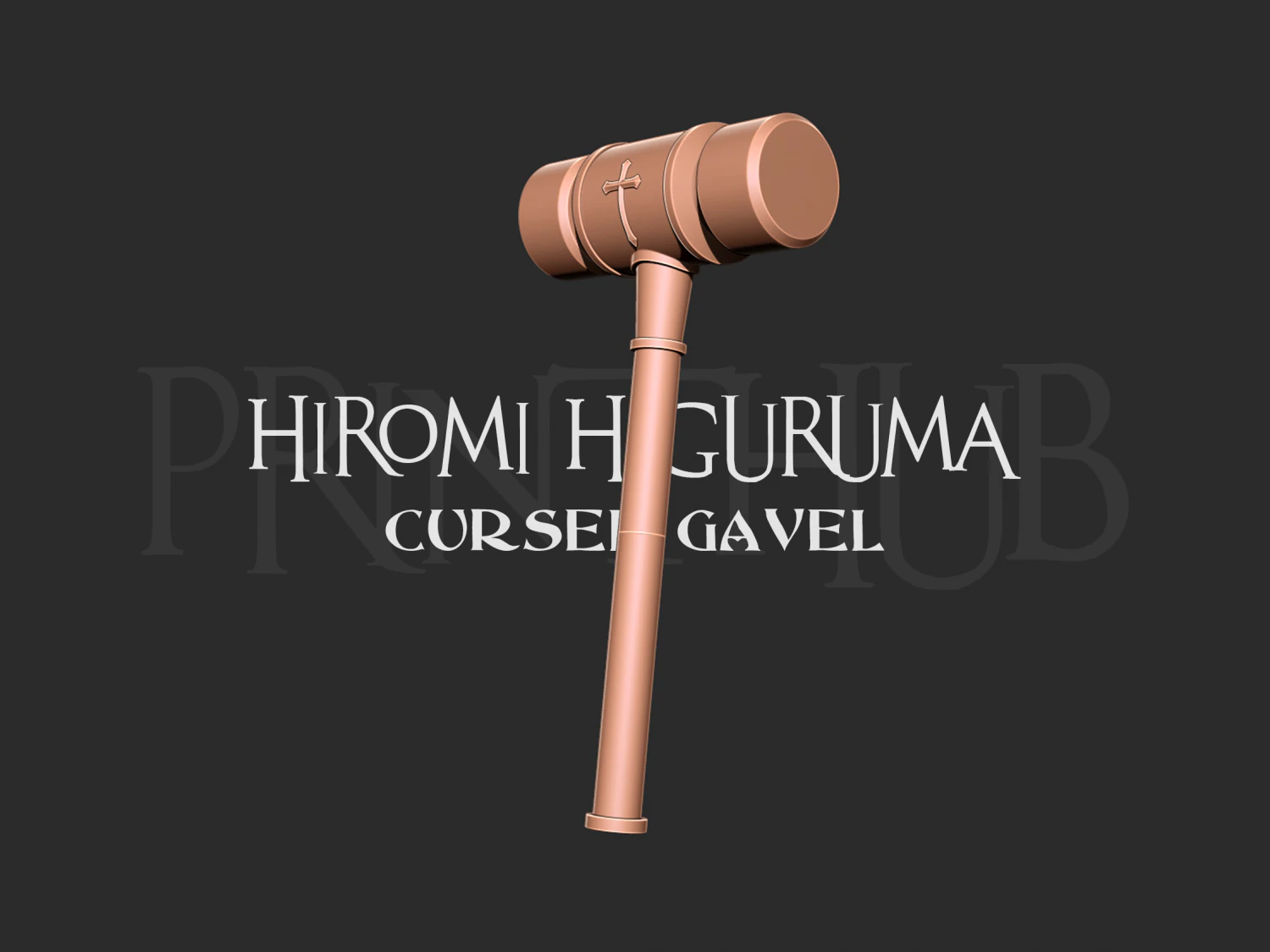 Gavel - Hiromi Higuruma Jujutsu Kaisen 3D Print Model .c4d .max .obj .3ds .fbx .stl .blend 