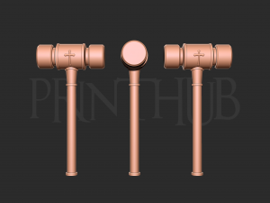 Gavel - Hiromi Higuruma Jujutsu Kaisen Model Cetak 3D