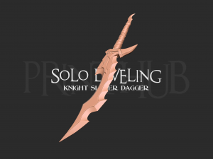 Solo Leveling - Knight Slayer Dagger Cosplay 3D Print Model