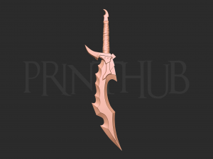 Solo Leveling - Knight Slayer Dagger Cosplay Modelo de impresión 3D