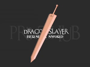Berserk sword Dragon slayer Cosplay 3D Print Model