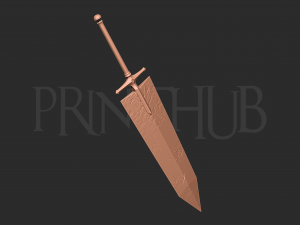 Asta Demon Slayer Sword - Black Clover Weapon 3D Baskı Modeli