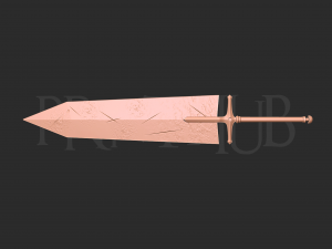 Asta Demon Slayer Sword - Black Clover Weapon 3D Baskı Modeli