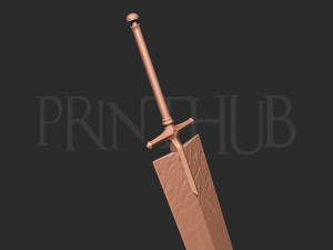 Asta Demon Slayer Sword - Black Clover Weapon 3D Baskı Modeli