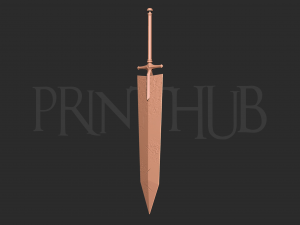 Asta Demon Slayer Sword - Black Clover Weapon 3D Baskı Modeli
