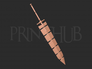 Asta Demon Slayer Sword - Black Clover Weapon 3D Baskı Modeli