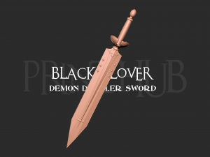 Demon Dweller Sword - Black Clover Weapon 3D Принт Модель