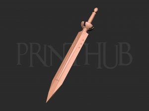 Demon Dweller Sword - Black Clover Weapon 3D 프린트 모델