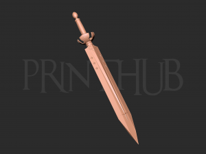 Demon Dweller Sword - Black Clover Weapon 3D 프린트 모델