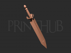 Demon Dweller Sword - Black Clover Weapon 3D 프린트 모델