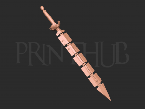 Demon Dweller Sword - Black Clover Weapon 3D 프린트 모델