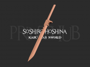 Kaiju No8 Sword - Soshiro Hoshina Cosplay Weapon 3D Принт Модель