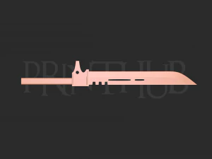 Kaiju No8 Sword - Soshiro Hoshina Cosplay Weapon 3D Print Model
