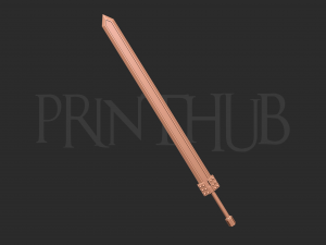 Guts Raider Sword Cosplay Berserk 3D 프린트 모델