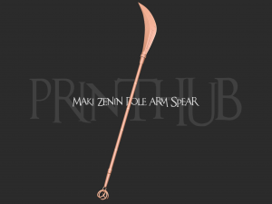 Maki Zenin Pole arm Spear from Jujutsu Kaisen 3D Print Model