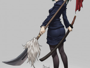 Maki Zenin Pole arm Spear from Jujutsu Kaisen Modello di stampa 3D