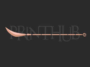 Maki Zenin Pole arm Spear from Jujutsu Kaisen Modello di stampa 3D