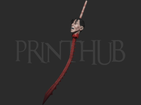 Chainsaw man Yoru Spinal Cord Sword Cosplay 3D Print Model