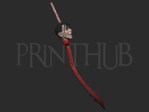 Chainsaw man Yoru Spinal Cord Sword Cosplay 3D Print Model
