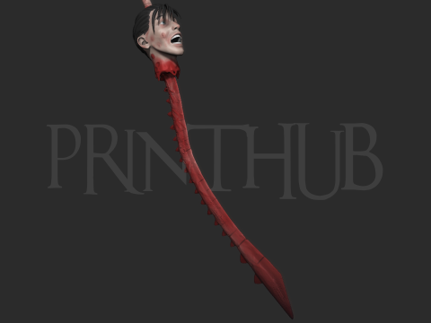 Chainsaw man Yoru Spinal Cord Sword Cosplay 3D Print Model