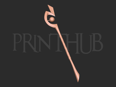 Megumin staff 3D print model 3D Принт Модель