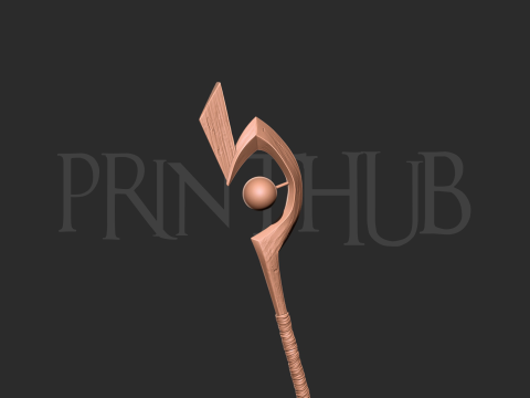 Megumin staff 3D print model 3D Принт Модель