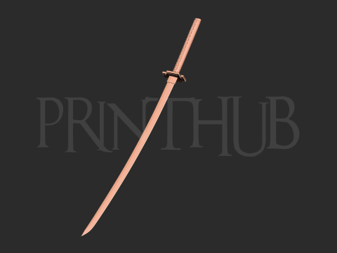 Bleach ichigo katana 3d print model 3D 打印模型