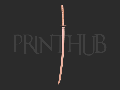 Bleach ichigo katana 3d print model 3D 打印模型