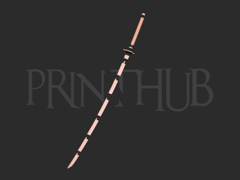 Bleach ichigo katana 3d print model 3D 打印模型